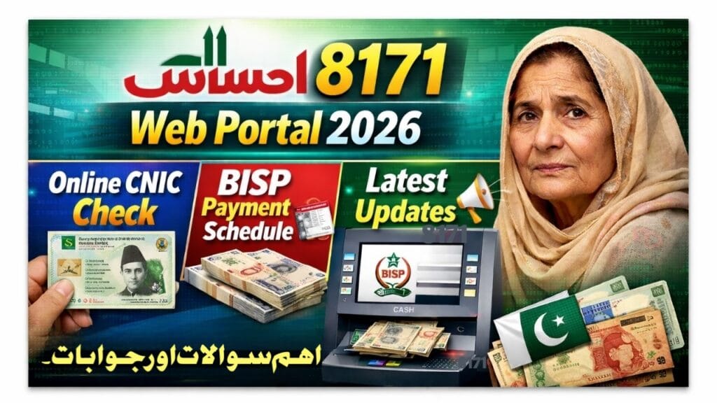 Ehsaas 8171 Web Portal 2026–Check Online CNIC, BISP Payment Schedule & Latest Updates